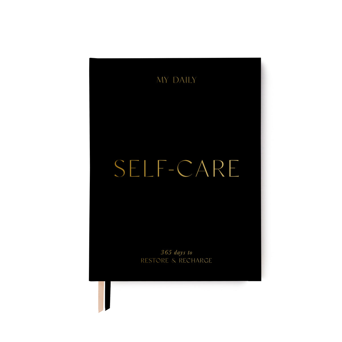Blush and Gold Black self-care journal 1
