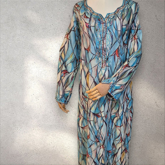 Sea Glass Light – Silk Cotton Mukhawar