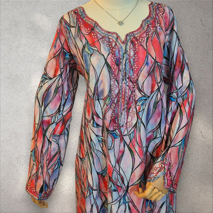 Sunset Prism – Silk Cotton Mukhawar