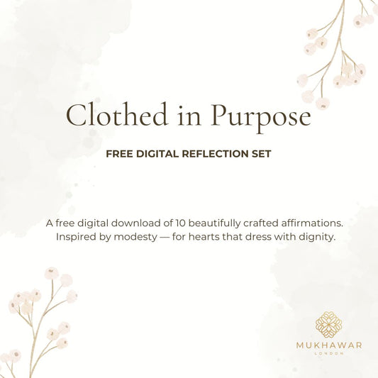 Clothed in Purpose – Free Digital Reflection Set