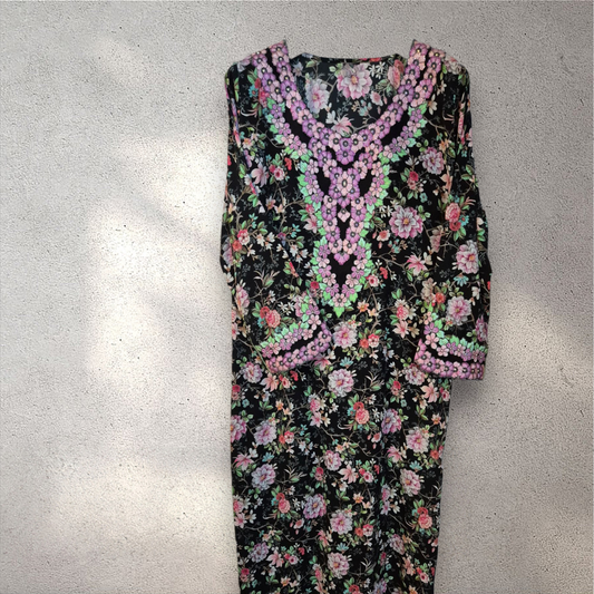 Midnight Garden - Silk Mukhawar