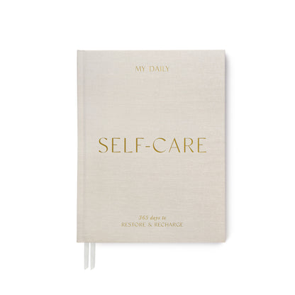 Blush and Gold Almond self-care journal 1