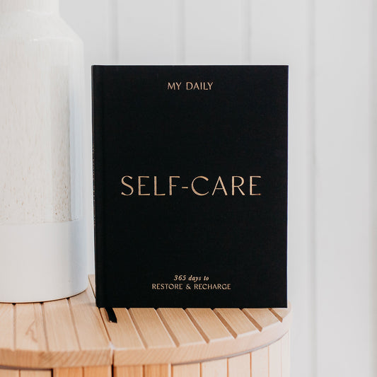 Blush and Gold Black self-care journal 3