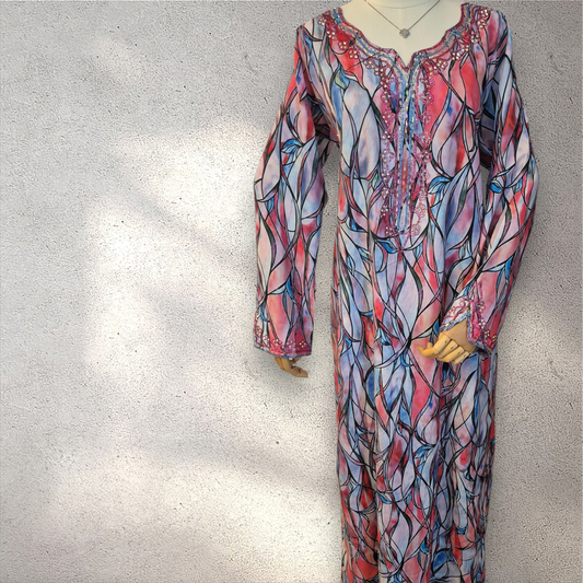 Sunset Prism – Silk Cotton Mukhawar