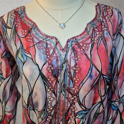 Sunset Prism – Silk Cotton Mukhawar