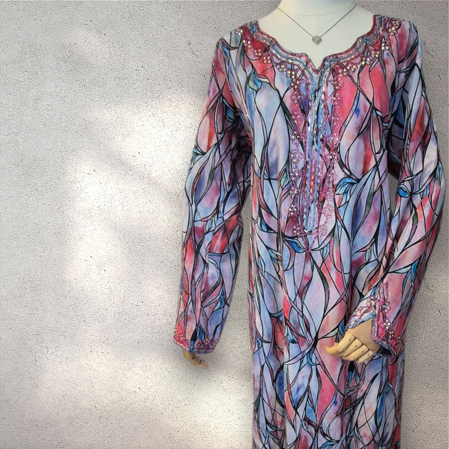 Sunset Prism – Silk Cotton Mukhawar