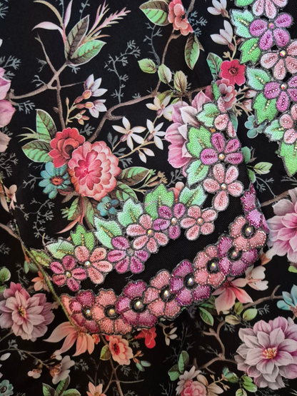 Midnight Garden - Silk Mukhawar