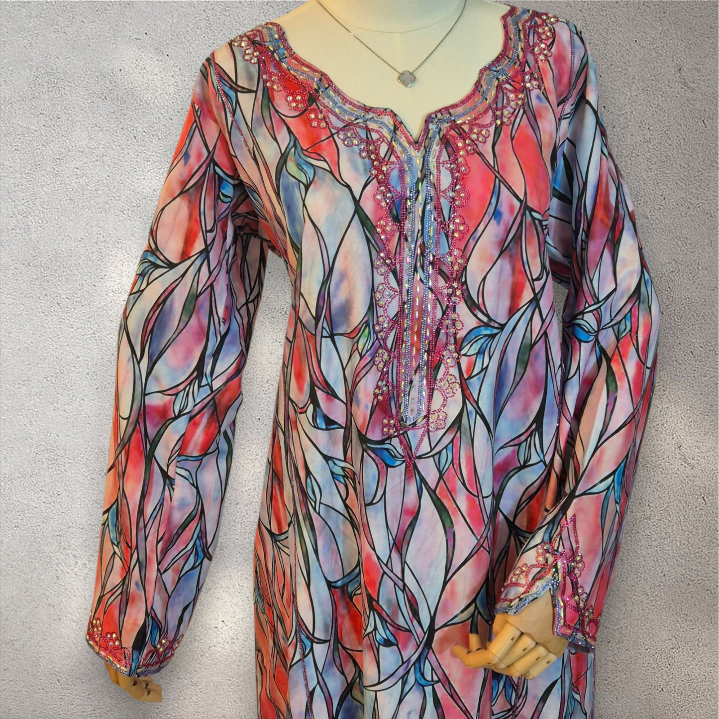 Sunset Prism – Silk Cotton Mukhawar
