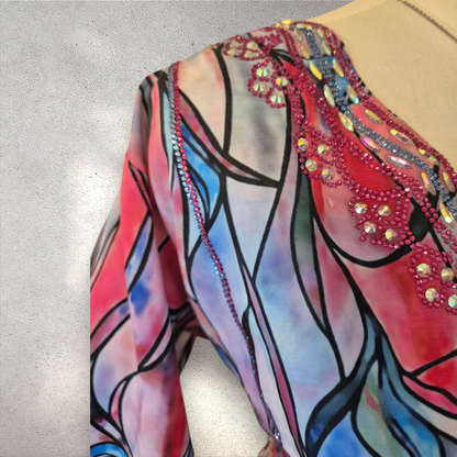 Sunset Prism – Silk Cotton Mukhawar